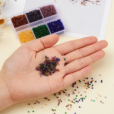 DIY Transparen Tube Glass Beads Bracelet Making Kit DIY-YW0004-36B-1