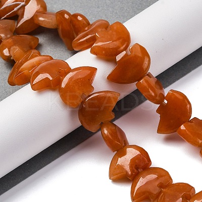 Natural Red Aventurine Beads Strands G-F783-G01-01-1