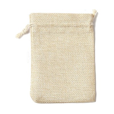 12Pcs 12 Styles Easter Egg Chick Rabbit Printed Rectangle Burlap Cloth Packing Pouches ABAG-U006-01-1