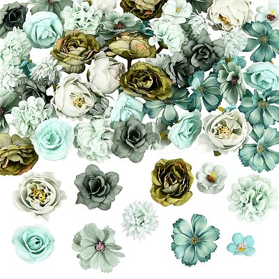 60Pcs Cloth Flower DIY-SP0005-73A-1