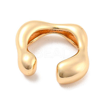 Real 14K Gold Plated Brass Cuff Earrings X-EJEW-M232-02C-G-1