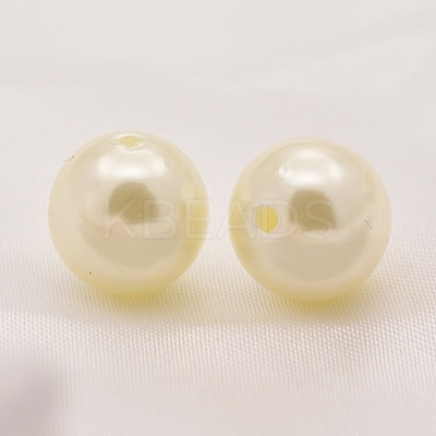 ABS Plastic Imitation Pearl Round Beads SACR-S074-8mm-A41-1