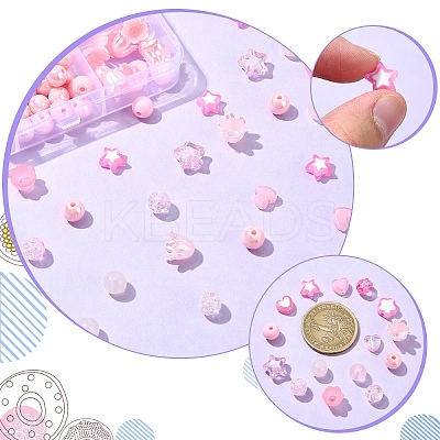 DIY Acrylic Beads Jewelry Making Findings Kits DIY-YW0009-81A-1