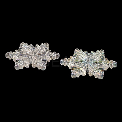 UV Plating Rainbow Iridescent Acrylic Chandelier Component Links SACR-A002-03A-1