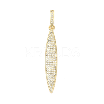 Brass Micro Pave Cubic Zirconia Pendants KK-H203-02G-1