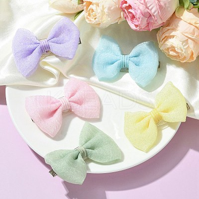Cute Bowknot Organza Alligator Hair Clips PHAR-JH00096-1