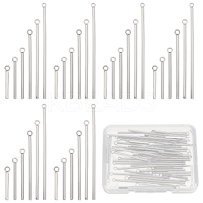 60Pcs 6 Style Stainless Steel Pendants STAS-SC0003-95-1