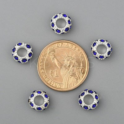 Alloy Rhinestone European Beads CPDL-H999-17-1