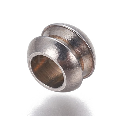 Tarnish Resistant 201 Stainless Steel European Beads STAS-P239-13P-1