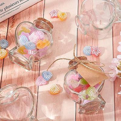 DIY Heart Shape Transparent Glass Bottles Kits AJEW-BC0006-04-1
