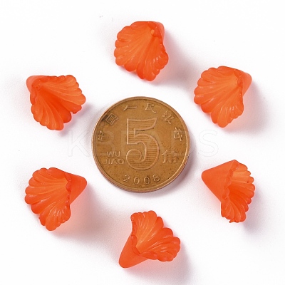 Frosted Acrylic Bead Caps MACR-S371-10A-726-1