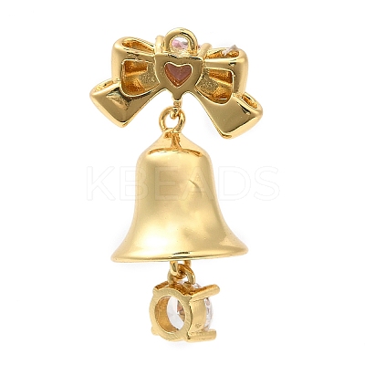 Rack Plating Brass Pave Cubic Zirconia Pendants KK-R150-03G-1
