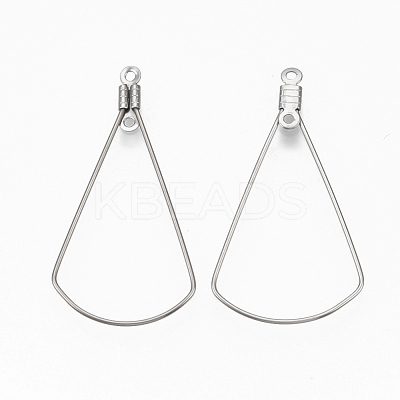 Tarnish Resistant 304 Stainless Steel Wire Pendants X-STAS-T051-004-1