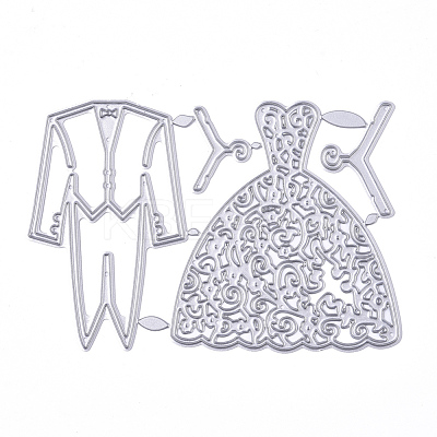 Wedding Suit and Bride Dress Carbon Steel Cutting Dies Stencils DIY-E024-08-1