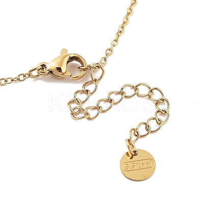 Golden 304 Stainless Steel Necklace NJEW-K252-09G-01-1