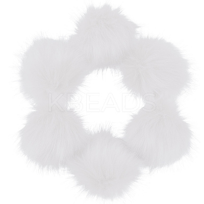 Faux Fox Fur Soft Pompom Ball DIY-WH20002-620A-03-1