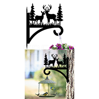 Iron Hanging Plant Hanger Bracket HJEW-WH0095-036-1