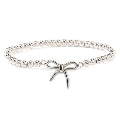 Bowknot 304 Stainless Steel Link Bracelets ZF9724-3-1