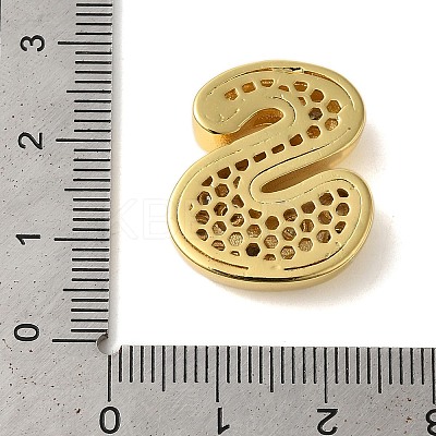 Rack Plating Brass Micro Pave Clear Cubic Zirconia Perdants KK-C067-11G-S-1