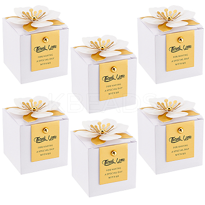 Folding Square Paper Candy Boxes CBOX-WH0001-E01-1