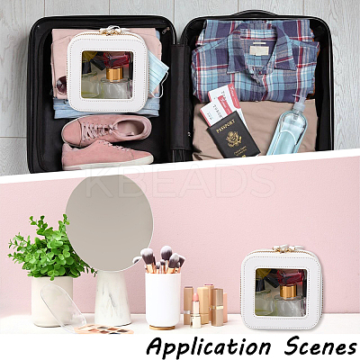 Square PU Leather Jewelry Box ODIS-WH20008-04B-1