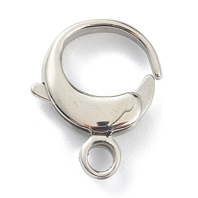 Tarnish Resistant 304 Stainless Steel Lobster Claw Clasps STAS-P283-02B-P-1