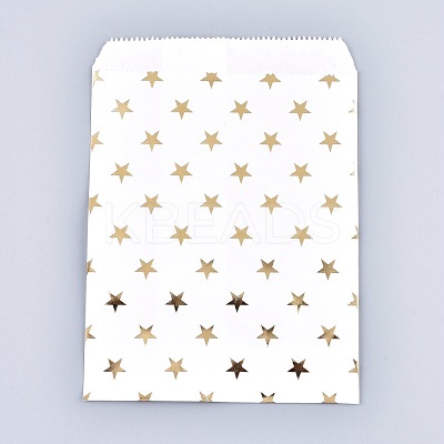 Star Pattern Eco-Friendly Kraft Paper Bags X-AJEW-M207-G01-03-1