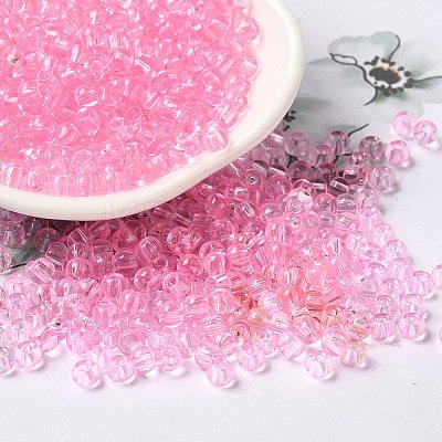 Transparent Colours Glass Seed Beads SEED-P007-02A-08-1