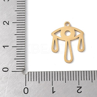 201 Stainless Steel Filigree Pendants STAS-K298-13G-1