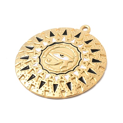 304 Stainless Steel Enamel Pendants LS-STAS-H250-02G-01-1