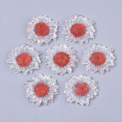 Transparent Clear Epoxy Resin Cabochons CRES-N025-02F-1