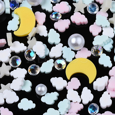 Handmade Polymer Clay Cabochons CLAY-N006-81-1