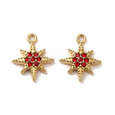 304 Stainless Steel Rhinestone Charms STAS-L022-304G-01-1