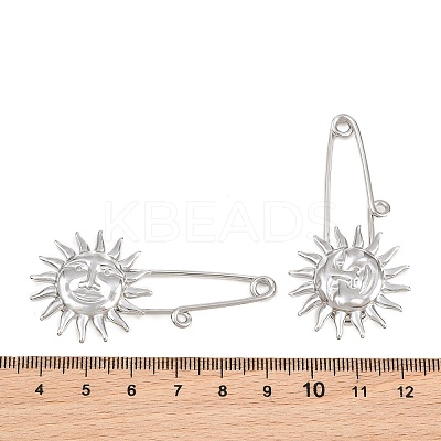 Sun 304 Stainless Steel Safety Pins Brooch Findings SA-CBA098D-13A-P-1