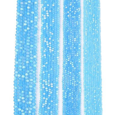 Transparent Glass Beads Strands LS-EGLA-A044-T6mm-MB08-1