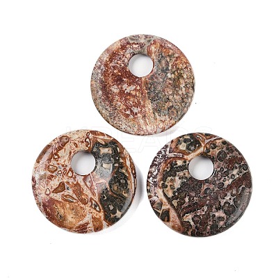 Natural Leopard Skin Jasper Pendants G-C140-10H-1