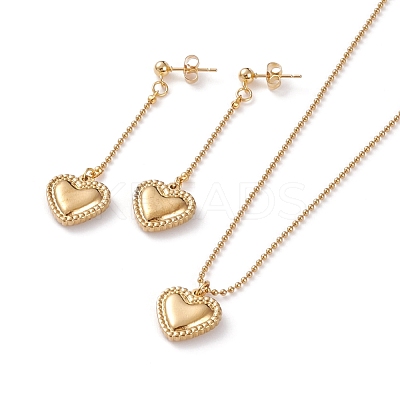 Pendant necklaces & Dangle Earrings Jewelry Sets SJEW-JS01170-1