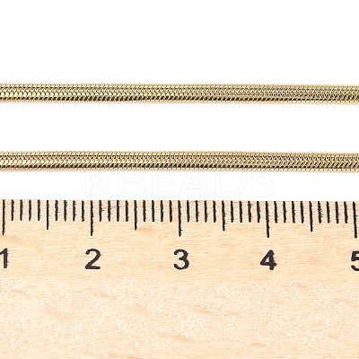 Ion Plating(IP) 304 Stainless Steel Snake Chains Necklaces X-NJEW-O058-25G-1