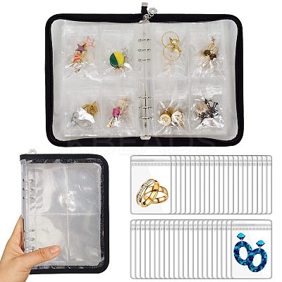 Transparent PVC Jewelry Organizer Storage Zipper Bags PW-WG2C04D-01-1