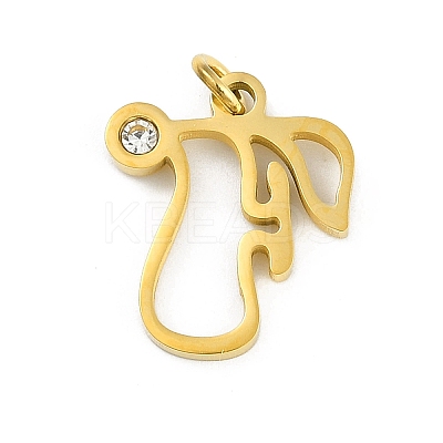 304 Stainless Steel Pendants STAS-R137-01G-F-1