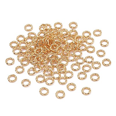 Brass Open Jump Rings X-KK-F824-110A-G-1