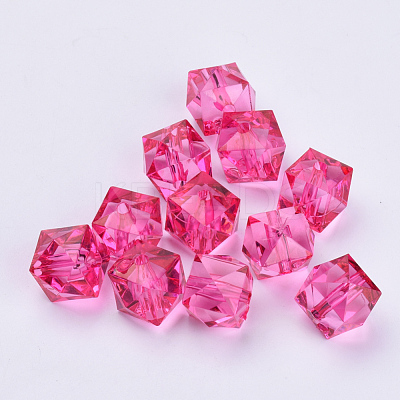 Transparent Acrylic Beads TACR-Q259-10mm-V08-1