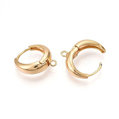 Brass Hoop Earring Finding KK-N261-54G-1