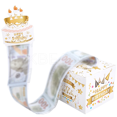 Happy Birthday Day Money Box for Cash Gift Pull DIY-WH200050-31D-1