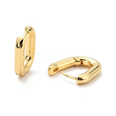 Brass Oval Hoop Earrings for Women EJEW-G297-24G-1