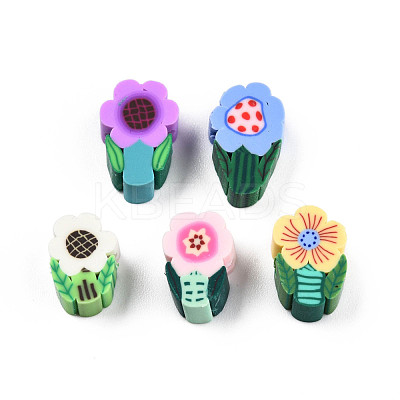 Handmade Polymer Clay Beads CLAY-N010-089B-1