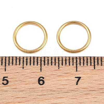 Ion Plating(IP) 304 Stainless Steel Closed Jump Rings STAS-G393-06G-12-1