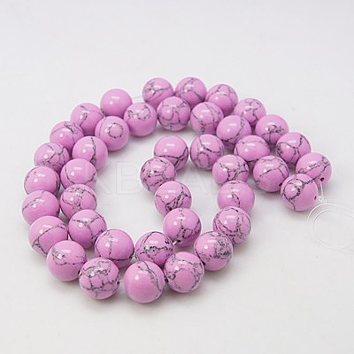 Synthetic Turquoise Beads Strands TURQ-H038-8mm-XXS14-1