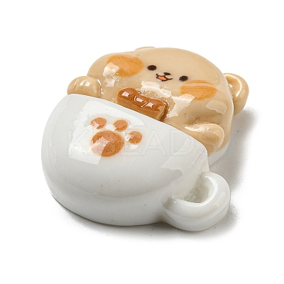 Coffee Theme Resin Decoden Cabochons CRES-I029-03B-1