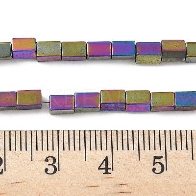 Electroplated Synthetic Magnetic Hematite Beads Strands G-A263-C01-02-1